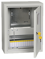 Щит учетно-распределительный навесной IEK ЩУРн-1/12зо 395x310x165 IP31 замок, с окном картинка 